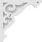 Ekena Millwork Finley Architectural Grade PVC Corbel, 1 7/8"W X 18"D X 18"H CORP01X18X18FI - alternate 3